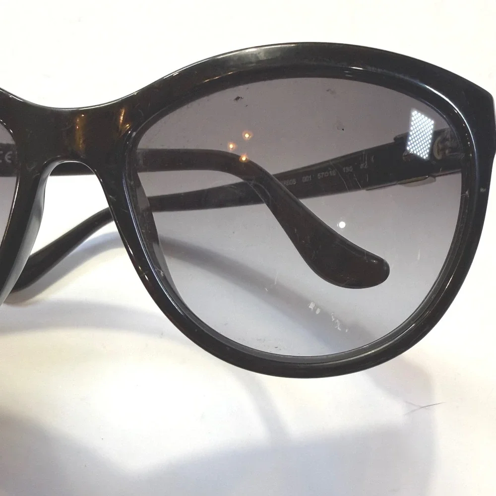 Salvatore Ferragamo SF760S 001 Black Cat Eye Vara Bow Sunglasses Italy 57-16-135